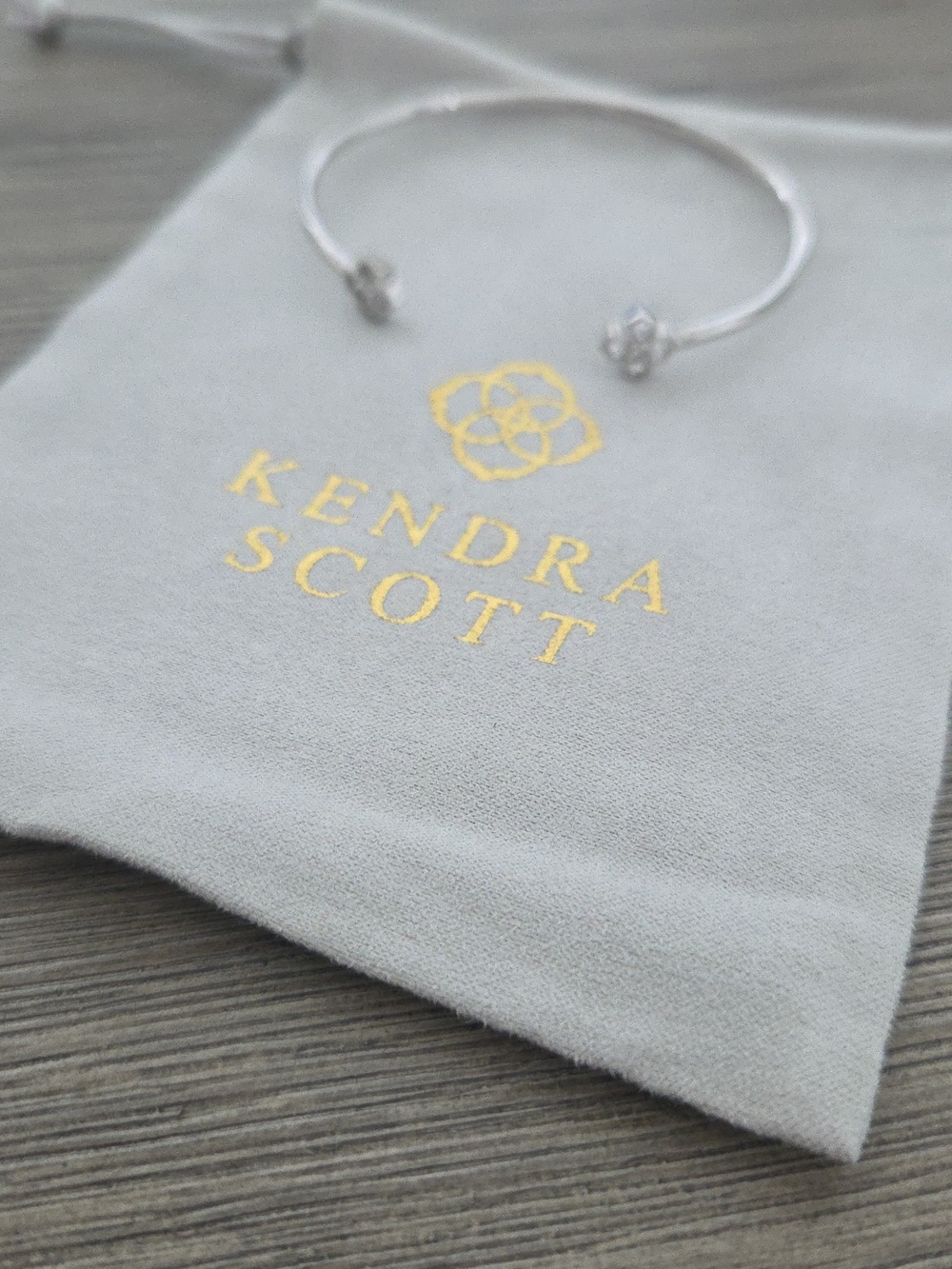 Kendra Scott Silver Flower Open Cuff Bracelet - Silver